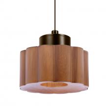 Besa Lighting XP-KAOMD-LED-BR - Besa Kao Pendant, Medium Shade, Bronze Finish, 1x3W LED