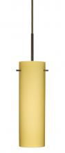 Besa Lighting 1BC-4930VM-BR - Besa Copa Pendant Bronze Vanilla Matte 1x50W Candelabra