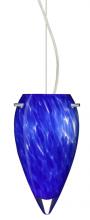 Besa Lighting 1KX-412586-SN - Besa Juli Cable Pendant Blue Cloud Satin Nickel 1x100W Medium Base