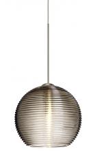 Besa Lighting 1XP-461502-SN - Besa Pendant Kristall 6 Satin Nickel Smoke 1x35W Halogen