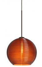 Besa Lighting 1XC-461582-LED-BR - Besa Pendant Kristall 6 Bronze Amber 1x5W LED