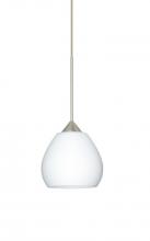 Besa Lighting 1XP-560507-SN - Besa Pendant Tay Tay Satin Nickel Opal Matte 1x50W Halogen