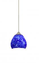 Besa Lighting 1XP-560586-SN - Besa Pendant Tay Tay Satin Nickel Blue Cloud 1x50W Halogen