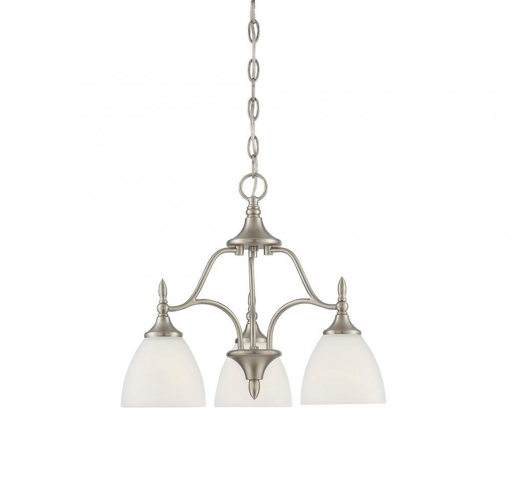 Herndon 3-Light Chandelier in Satin Nickel