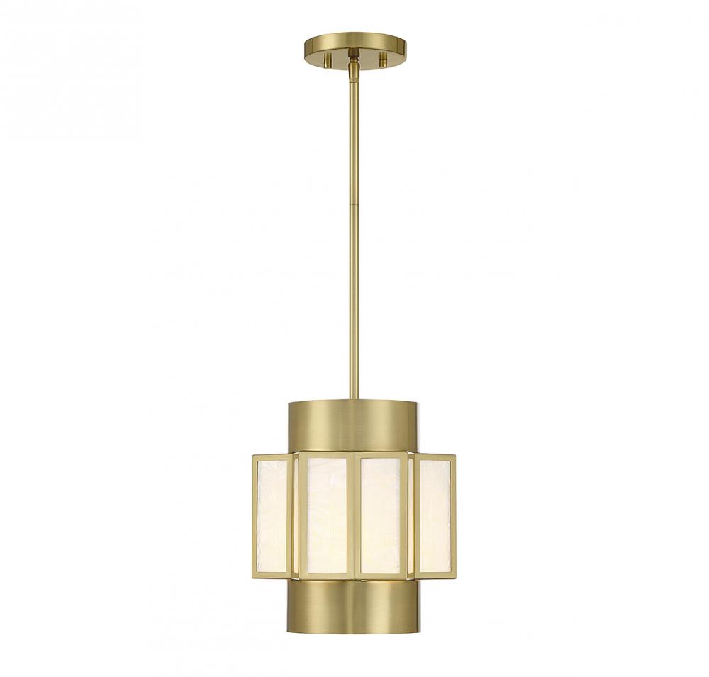 Gideon 3-Light Pendant in Warm Brass