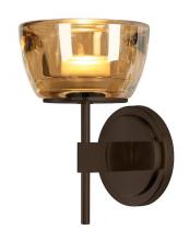 Stone Lighting WS340AMBZLED - Wall Sconce Kristallo Amber Crystal Bronze LED COB 7W 90CRI 3000K