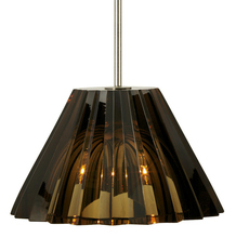 Stone Lighting PD043CGSNX2M - Pendant Ridge Crystal Cognac Satin Nickel Hal G4 20W 350lm Monopoint