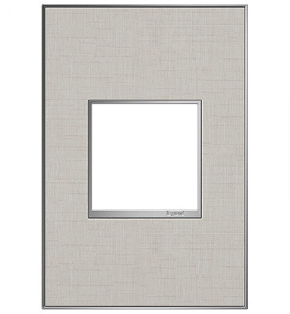 adorne® True Linen One-Gang Screwless Wall Plate