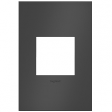 Legrand AWC1G2SBL4 - adorne® Satin Black One-Gang Screwless Wall Plate