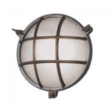 Norwell 1102-BR-FR - Mariner Round Outdoor Wall Light