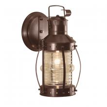 Norwell 1108-BR-CL - Seafarer Outdoor Wall Light - Bronze