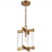 Varaluz 292M01AGL - Halcyon 1-Lt Mini Pendant - Antiqued Gold Leaf