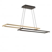 WAC US PD-81442-35-BK/AB - Double Entendre Linear Pendant