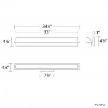 WAC US WS-79534-40-BN - Shard Bath & Wall Sconce