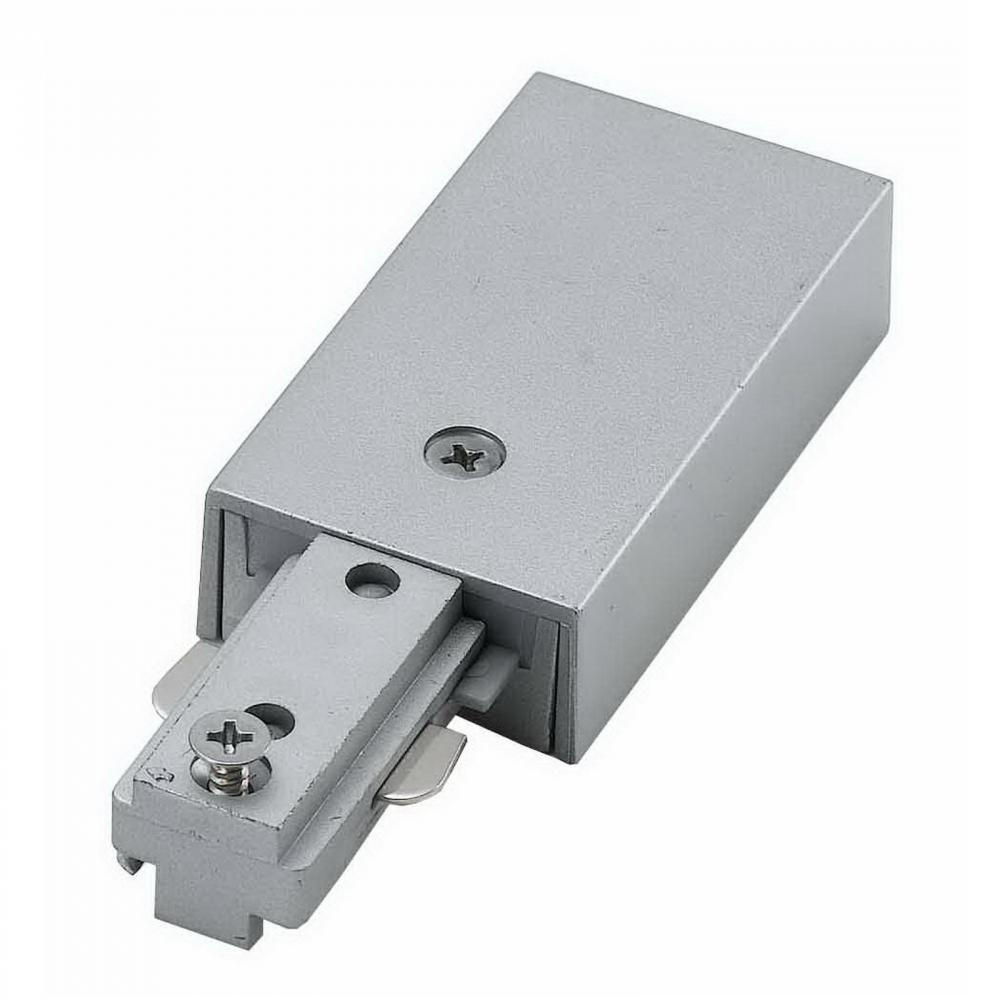 1.5" Height Live End Connector in Brushed Steel