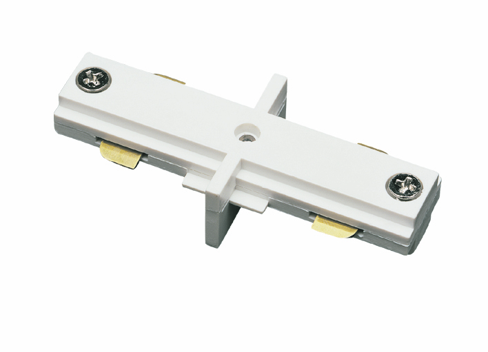 0.8" Height Straight Connector in White