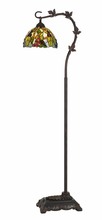 CAL Lighting BO-2754FL - 61" Height Metal Tiffany Floor Lamp in Bronze Finish