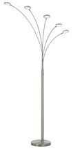 CAL Lighting BO-2873FL-5L-BS - Cremona integrated LED Metal Arc Floor Lamp