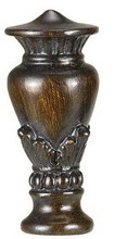 CAL Lighting FA-5001B - 2.2" Height Resin Finial in Medium Wood