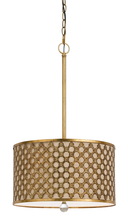 CAL Lighting FX-3597-1P - 25" Inch Tall Metal Pendant in French Gold