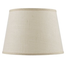 CAL Lighting SH-8111-17 - 12" Height Burlap Shade in Light Tan