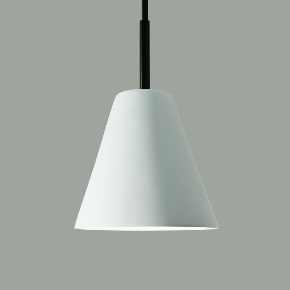 Strands Mini Pendant: Ivory Black Marble (Black Cord & Canopy)