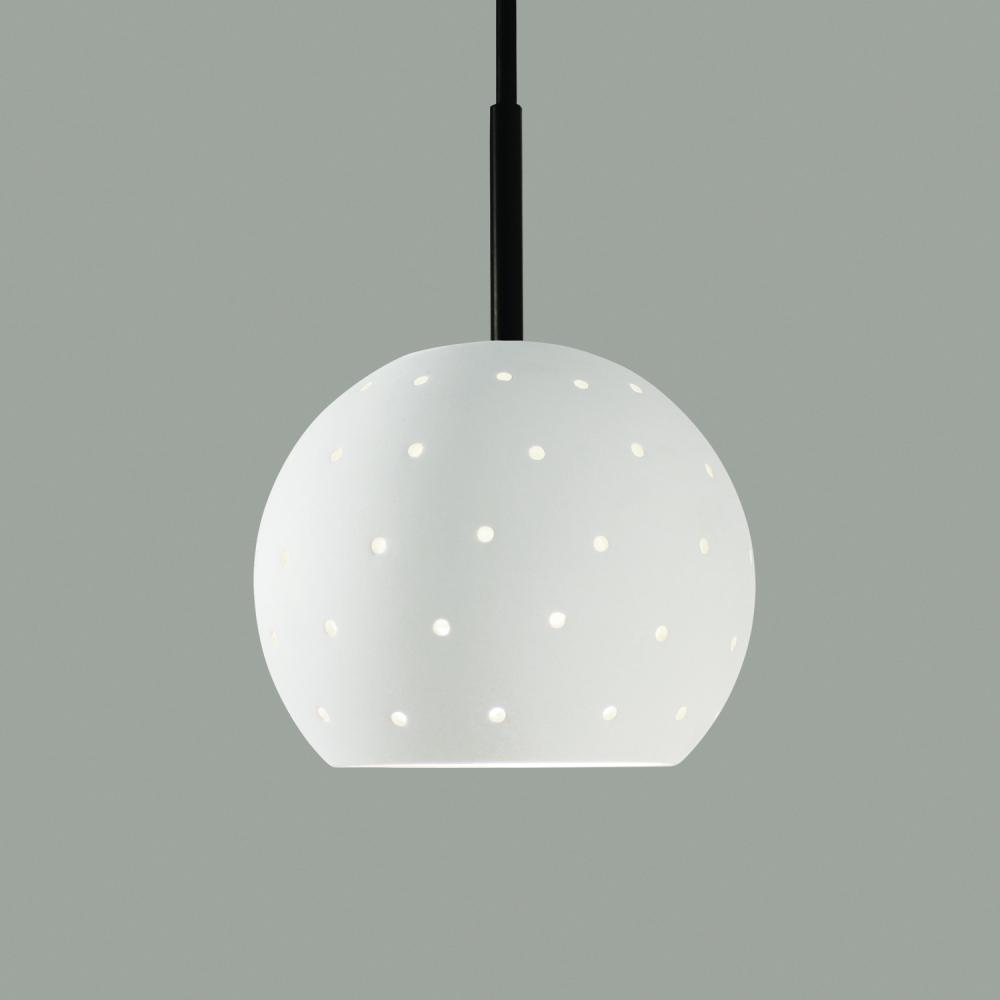 Lunar Mini Pendant: Jade (Black Cord & Canopy)