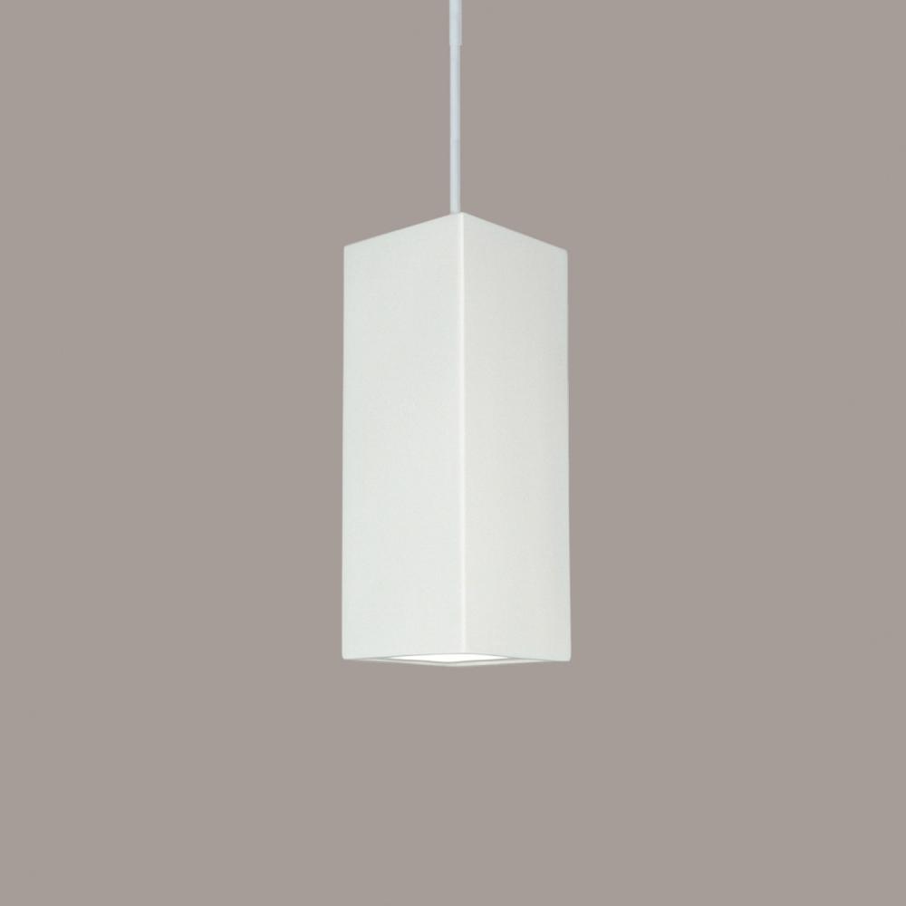 Timor Pendant: Safety Yellow (White Cord & Canopy)