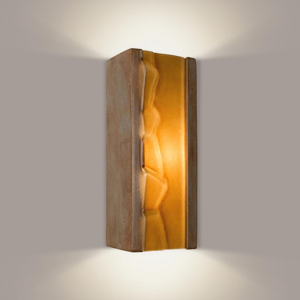 River Rock Wall Sconce Spice and Caramel (Outdoor/WET Location)