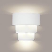 A-19 1404-1LEDE26-A31 - Santa Cruz Wall Sconce: Rio Roho Leather (E26 Base Dimmable LED (Bulb included))