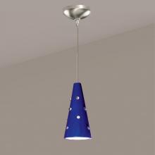 A-19 LVMP18-CB-LEDMR16 - Wizard Low Voltage Mini Pendant Cobalt Blue (12V Dimmable MR16 LED (Bulb included))