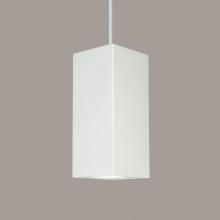 A-19 P1802-A1-WCC - Gran Timor Pendant: Clay (White Cord & Canopy)