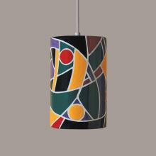 A-19 PM20303-MU-WCC-1LEDE26 - Picasso Pendant Multicolor (White Cord & Canopy)