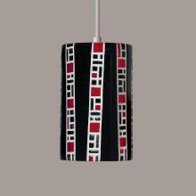 A-19 PM20310-BL-WCC-1LEDE26 - Ladders Pendant Black (White Cord & Canopy)