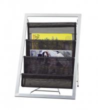 Adesso WK7802-01 - Magazine Rack-Black/Steel