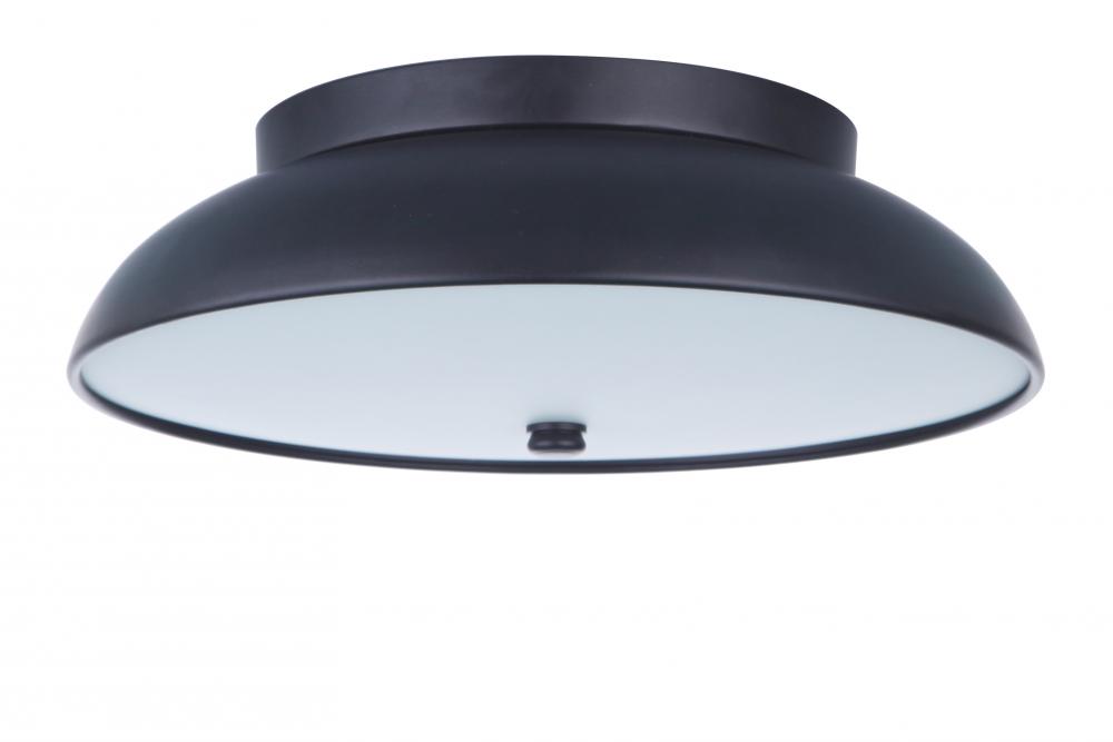 Soul 1 Light 12.5" LED Flushmount in Flat Black