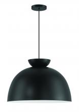 Craftmade 59192-FB - Ventura Dome 1 Light Pendant in Flat Black