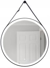 Craftmade MIR105-FB - 30" Round LED Mirror, dimmer, defogger, removable decorative strap & hardware, 3000K