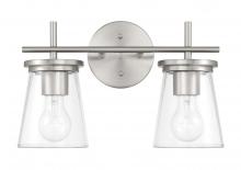 Craftmade 60402-BNK - Connell 2 Light Vanity in Brushed Polished Nickel