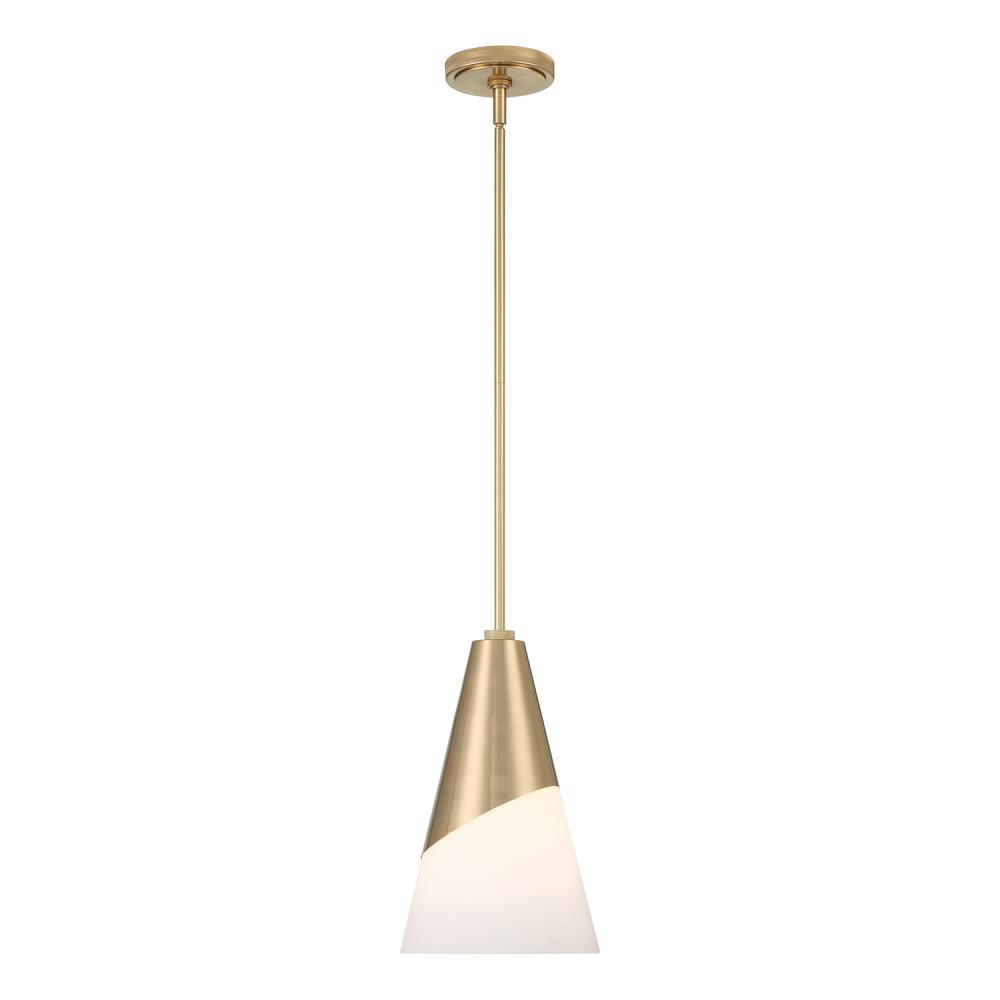 Brian Patrick Flynn Tori 1 Light Vibrant Gold Mini Pendant