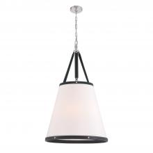 Crystorama CAL-2406-PN - Libby Langdon Callahan 6 Light Polished Nickel Pendant