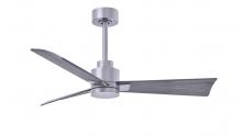 Matthews Fan Company AK-BN-BW-42 - Alessandra 3-blade transitional ceiling fan in brushed nickel finish with Barn Wood blades. Optimi