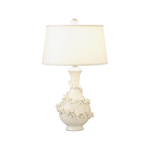 One Light White Table Lamp