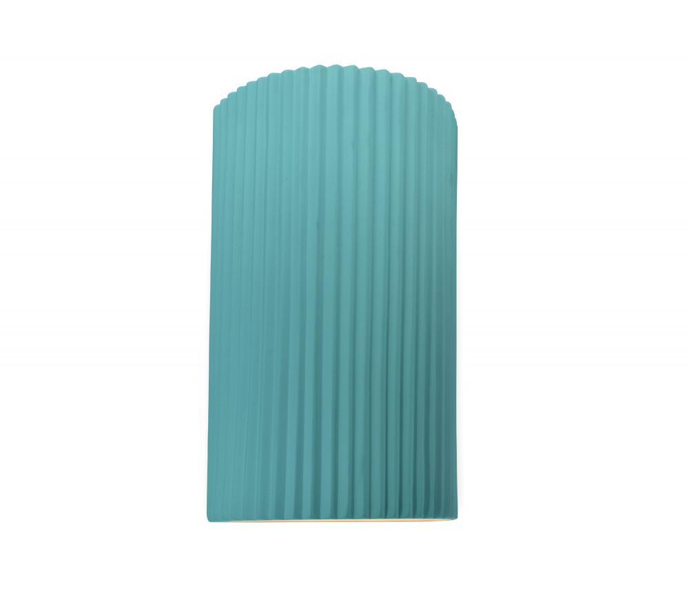 Large ADA Pleated Cylinder Wall Sconce