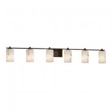 Justice Design Group FAL-8446-10-DBRZ - Era 6-Light Bath Bar