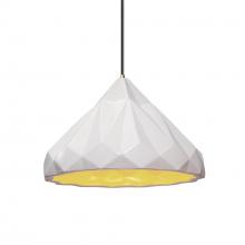 Justice Design Group CER-6450-MTGD-ABRS-BKCD - Geometric 1-Light Pendant