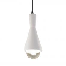 Justice Design Group CER-6520-BIS-MBLK-BKCD - Erlen 1-Light Pendant