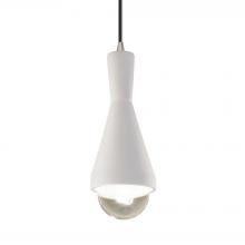 Justice Design Group CER-6520-BIS-NCKL-BKCD - Erlen 1-Light Pendant