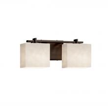 Justice Design Group CLD-8442-55-DBRZ - Era 2-Light Bath Bar