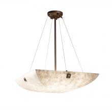  CLD-9662-25-DBRZ-F4-LED5-5000 - 24" LED Pendant Bowl w/ Large Square w/ Point Finials